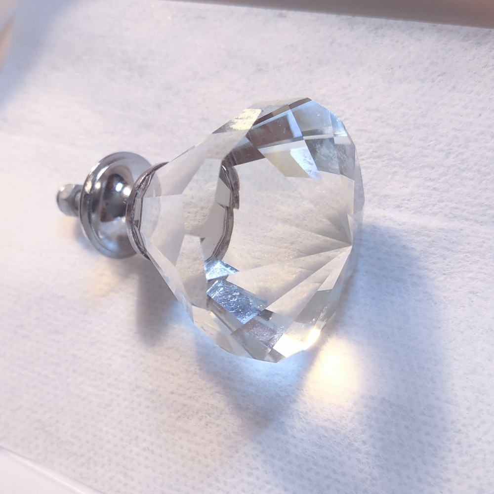 Diamond Head Clear Doorknob